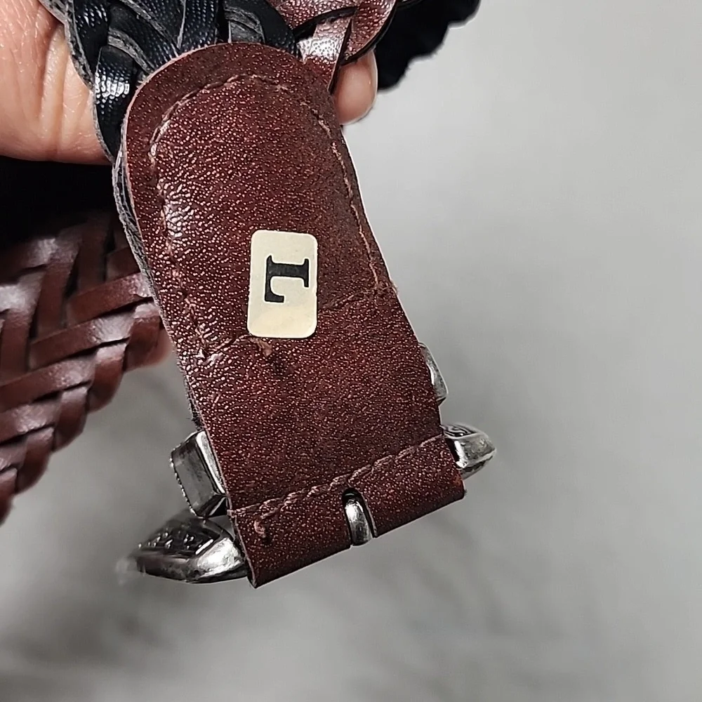 BRAIDED Brown Belt Size L 🧡